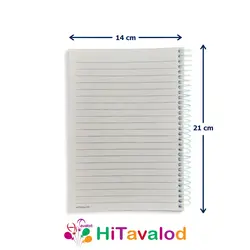 دفتر خط دار 60 برگ مدل LOL کد N003