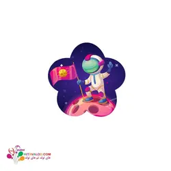 استیکر تم تولد فضانورد (۱۰عددی)