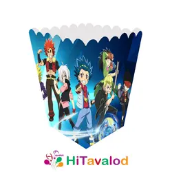 ظرف پاپکورن تم تولد فرفرهای انفجاری (۱۰عددی)