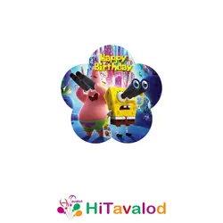 استیکر تم تولد باب اسفنجی (10 عددی)