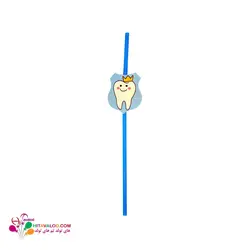 نی نوشیدنی تم تولد دندونی پسر (۱۰عددی)