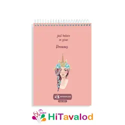 دفتر نقاشی 60 برگ مدل دختر تکشاخ کد N007