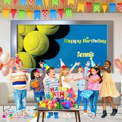 بنر مستطیلی تم تولد تنیس کد1