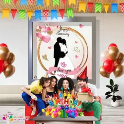 بنر مربعی تم سالگرد ازدواج