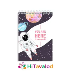 دفتر نقاشی 60 برگ مدل فضانورد کد N173