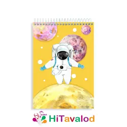 دفتر نقاشی 60 برگ مدل فضانورد کد N172