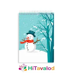 دفتر نقاشی 60 برگ مدل آدم برفی کد N170