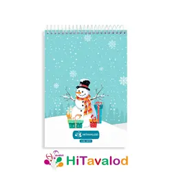 دفتر نقاشی 60 برگ مدل آدم برفی کد N170