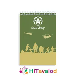 دفتر نقاشی 60 برگ مدل ارتشی کد N154