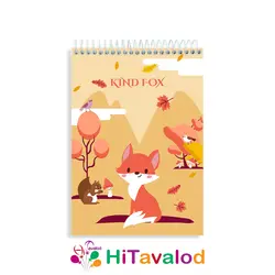 دفتر نقاشی 60 برگ مدل روباه کد N191