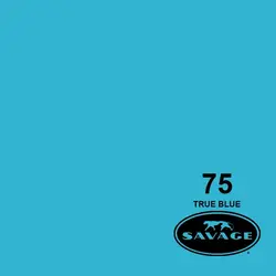 پرده فون کاغذی SAVAGE کد رنگی True Blue 75-12