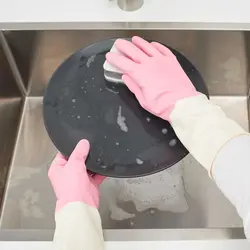 دستکش ظرفشویی سایز M صورتی مدل RINNIG ایکیا | هومکده | فروشگاه اینترنتی وسایل خانه آشپزخانه ایکیا اصل