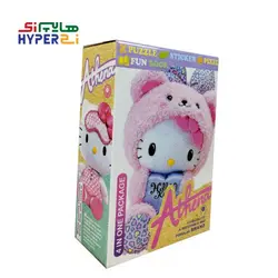 پازل دایره ای 20 تکه آتنا طرح هلو کیتی (بهمراه استیکر و پیکسل)