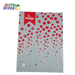 دفتر مقوایی ته چسب 50 برگ خال خالی قرمز زیماژ