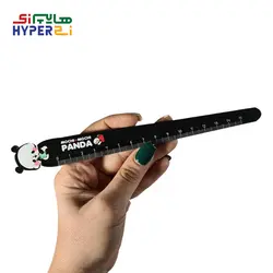 خط کش فانتزی چوبی 15سانتی طرح پاندا مشکی