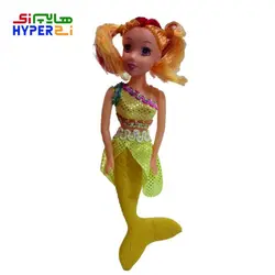 عروسک باربی پری دریایی رنگ زرد