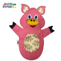 عروسک نمایشی حیوانات مامان پری مدل خوک (پاپت حیوانات)