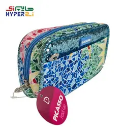 جامدادی پیکاسو picasso G4 طرح کاشی 3 پولک دار
