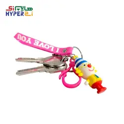 جاسوئیچی فانتزی سیلیکونی طرح دلقک صورتی