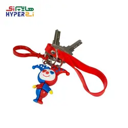 جاسوئیچی فانتزی دلقک (آبی-قرمز) بند قرمز