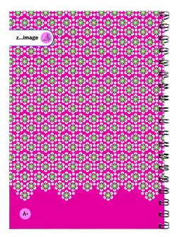 دفتر مقوایی سیمی 80 برگ زیماژ کد 31416