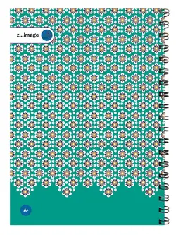 دفتر مقوایی سیمی 80 برگ زیماژ کد 31404