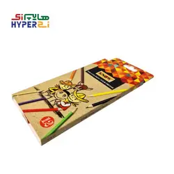 مداد رنگی 12 رنگ جعبه مقوایی Know طرح لولک بولک