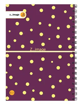 دفتر مقوایی سیمی 100 برگ زیماژ کد 4101