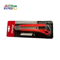 کاتر دسته پلاستیکی پنتر قرمز 18mm