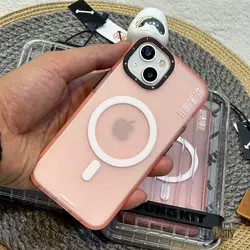 قاب یانگ کیت مات مگسیف صورتی آیفون۱۳ Youngkit colored sand magsafe pink iphone13