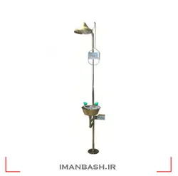 دوش و چشم شوی اضطراری تمام استنلس استيل با راهبری دستی مدل ss 502-450