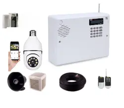 پکیج دزدگیر اماکن سایلکس مدل SG8 سیم کارتی + دوربین بیسیم