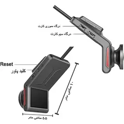 دوربین ثبت وقایع خودرو نامحسوس سیم کارت خور 4G مدل k18 ا لوازم یدکی و جانبی دزدگیر و ایمنی خودرو متفرقه0