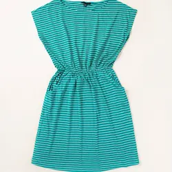 پیراهن راه راه سبز A00141 - فروشگاه اینترنتی ایفینیتی