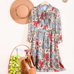 پیراهن گلدار A00194 - فروشگاه اینترنتی ایفینیتی