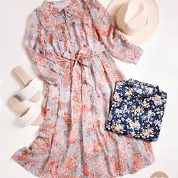 پیراهن گلدار A00218 - فروشگاه اینترنتی ایفینیتی