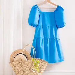 پیراهن آستین پفی A00264