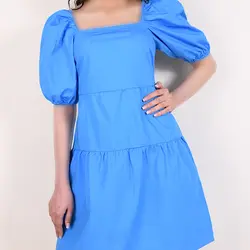 پیراهن آستین پفی A00264