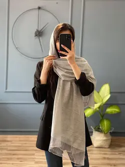 شال لینن مجلسی حاشیه تور