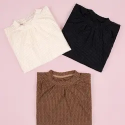 شومیز یقه فرنچ توری(B00240)