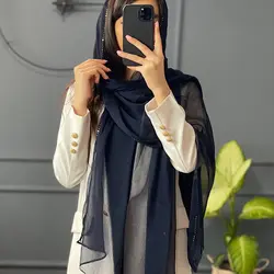 شال حریرنخ مجلسی حاشیه پولک