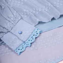 شومیز حریر اشکی یقه فرنچ(B0038)