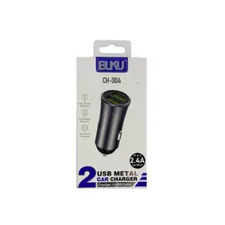 شارژر فندکی 2USB Metal برند Buku مدل CH-004 - خانه کنترل ایران