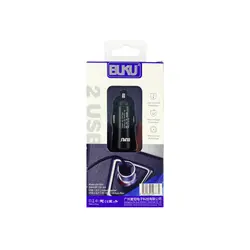 شارژر فندکی 2USB Metal برند Buku مدل CH-004 - خانه کنترل ایران