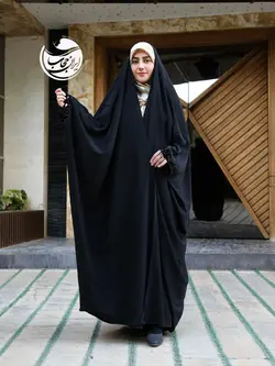 چادر عربی مشکی مخمل دوزی مجلسی