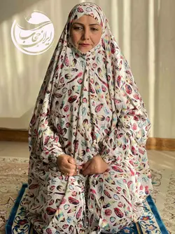 چادر نماز کودری طرح پر