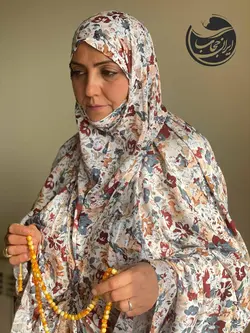 چادر نماز کودری طرح افرا