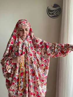 چادر نماز کودری طرح دینا