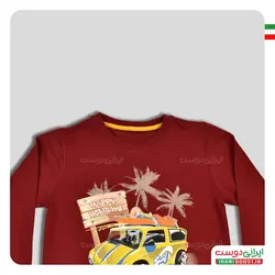 ست لباس راحتی پسرانه طرح ماشین شادی