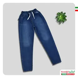 شلوار پسرانه جین بند دار پارتیزان